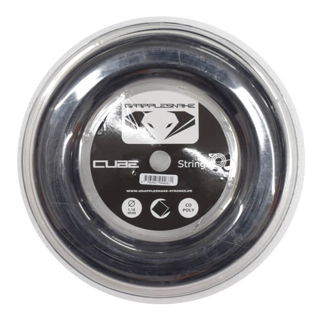 グラップルスネーク(GRAPPLE SNAKE) キューブ(CUBE) 1.18mm 200Mロール 硬式テニスポリエステルガット (19y1m)