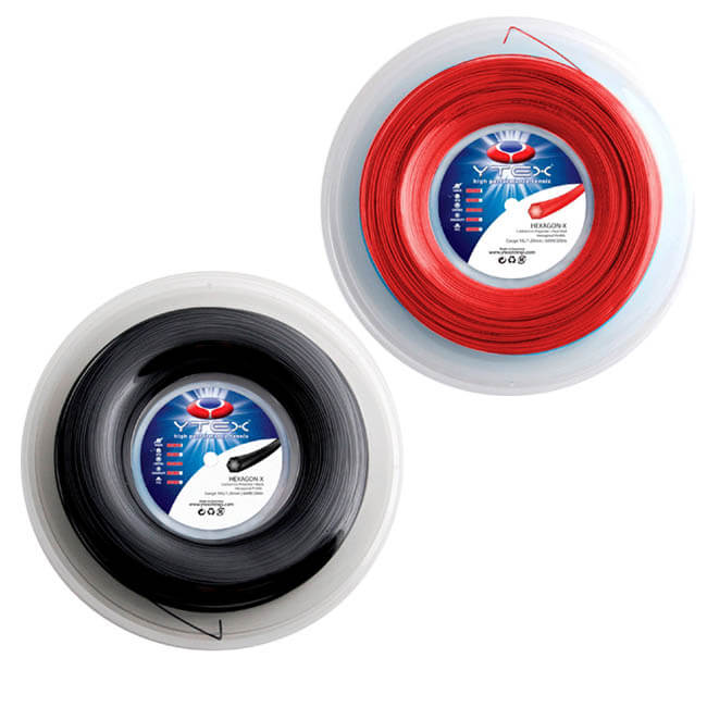 YTEX(ワイテックス) ヘキサゴン-X 1.25mm／1.28mm 200Mロール 硬式テニス ポリエステルガット (19y6m)