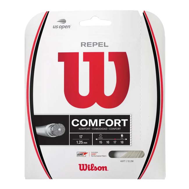 【単張パッケージ品】ウィルソン(Wilson) REPEL 17 リペル17 1.25mm US OPEN 硬式テニス マルチフィラメントガット WR831260117 ナチュラル(25y7m)