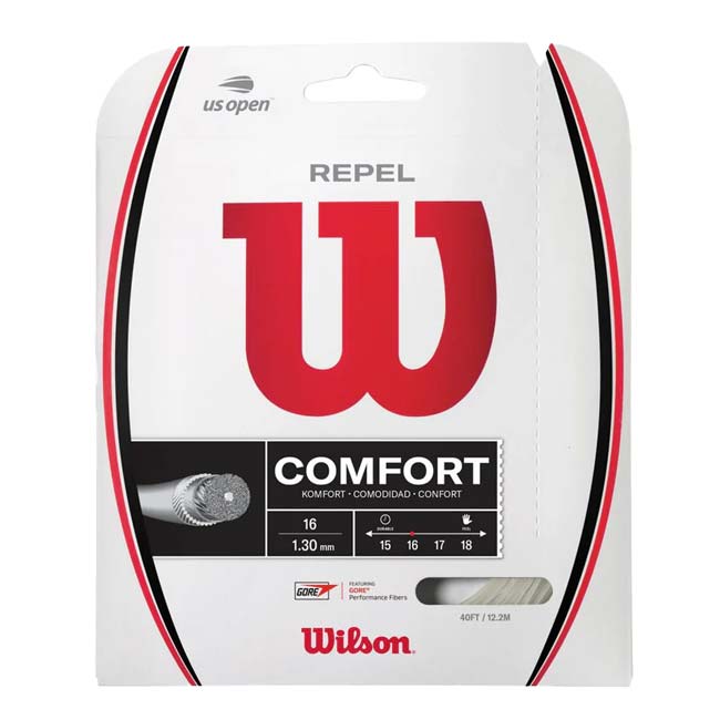 【単張パッケージ品】ウィルソン(Wilson) REPEL 16 リペル16 1.30mm US OPEN 硬式テニス マルチフィラメントガット WR831240116 ナチュラル(25y7m)