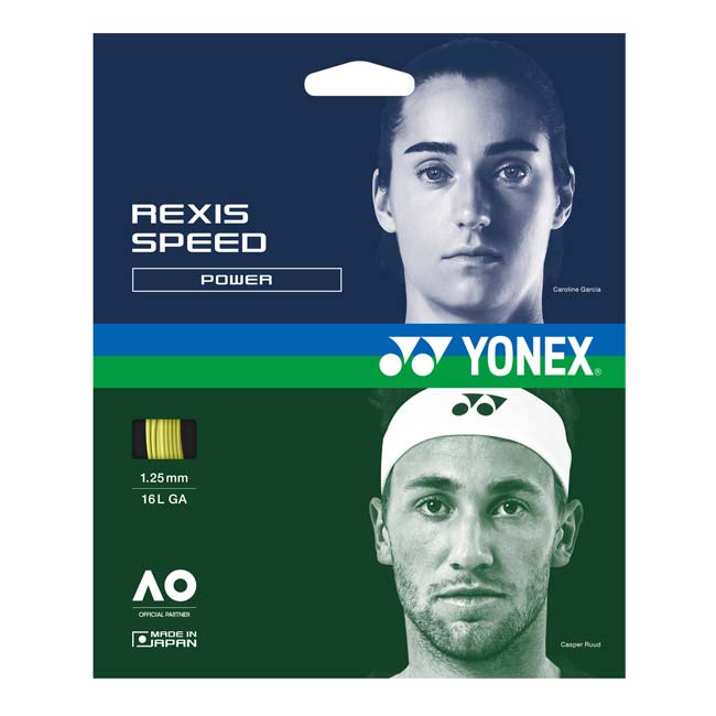 【単張パッケージ品】ヨネックス(YONEX) レクシススピード (125／130) 硬式テニス マルチフィラメントガット 国内正規品 TGRSP-004 イエロー(23y3m)