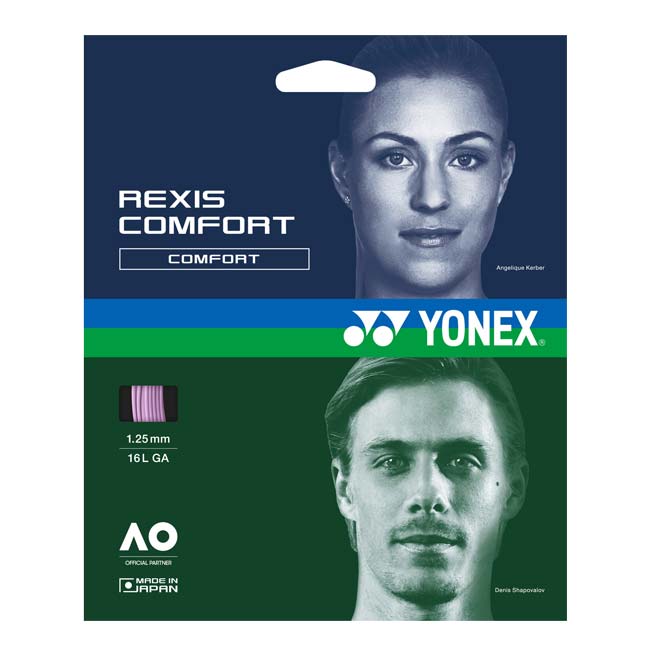 【単張パッケージ品】ヨネックス(YONEX) レクシス コンフォート (125／130) 硬式テニス マルチフィラメントガット 国内正規品 TGRCF-026 ピンク(23y3m)