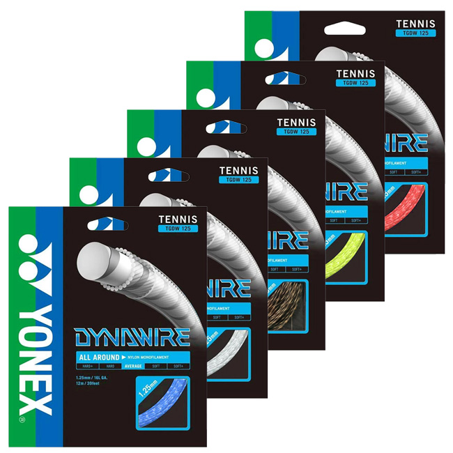 「単張パッケージ品」ヨネックス(YONEX) ダイナワイヤー(1.25mm／1.30mm) 硬式テニスガット ナイロン モノフィラメント ※並行輸入品※ TGDW (20y3m)