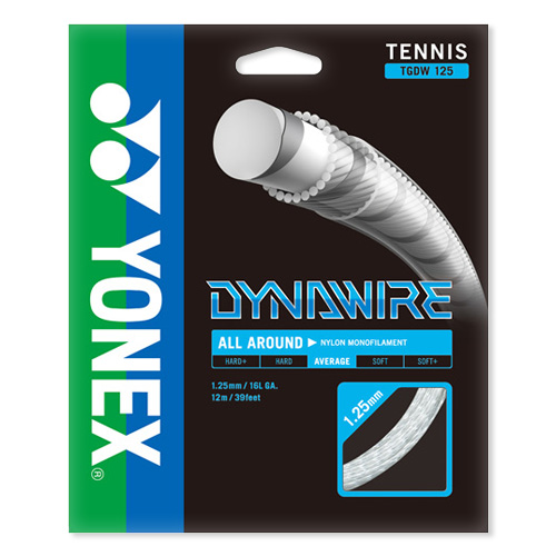 「単張パッケージ品」ヨネックス(YONEX) ダイナワイヤー(1.25mm／1.30mm) 硬式テニスガット ナイロン モノフィラメントガット 国内正規品 TGDW(18y11m)