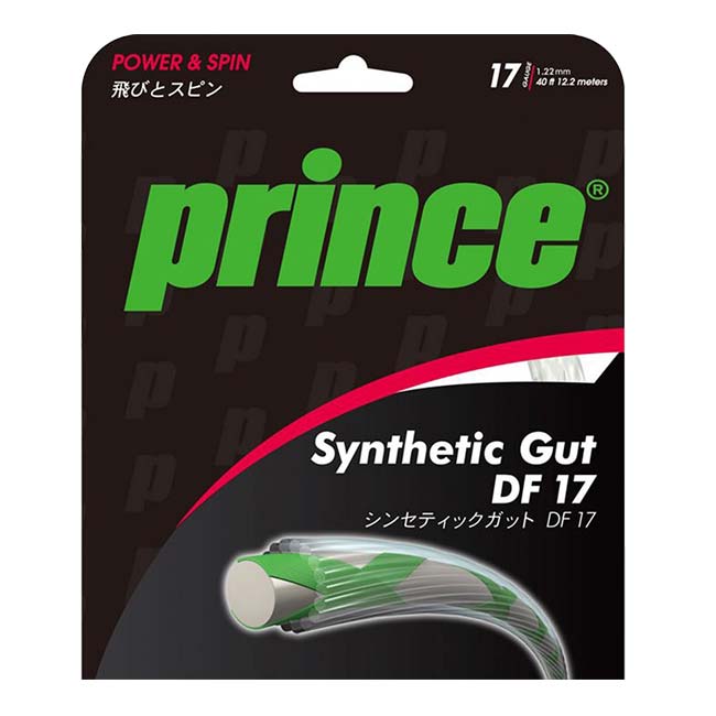 【単張パッケージ品】プリンス(Prince) シンセティック ガット デュラフレックス 1.15／1.22mm 硬式テニス モノフィラメントガット 7J72201／7J72501(26y1m)