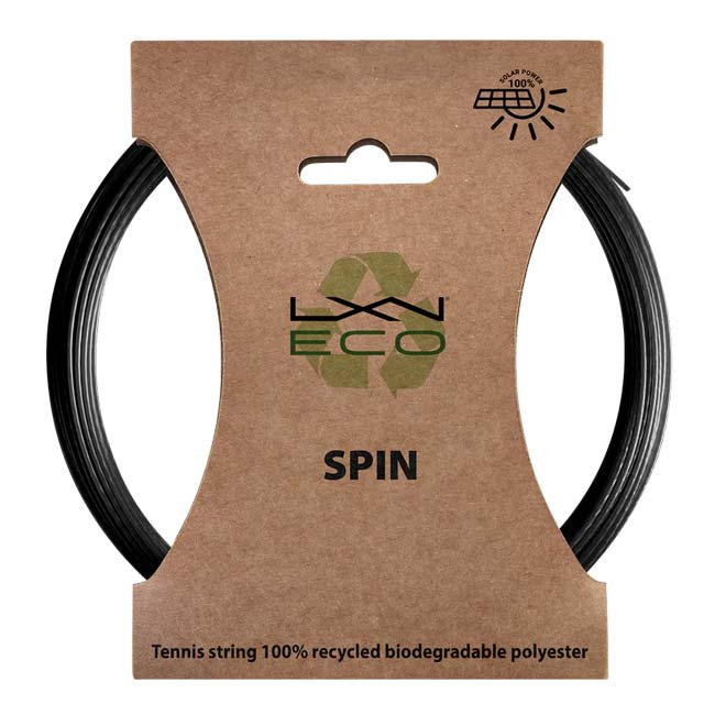 【単張パッケージ品】ルキシロン(Luxilon) ECO SPIN 125 エコスピン125 硬式テニス ポリエステルガット WR8310601125 ブラック(25y6m)