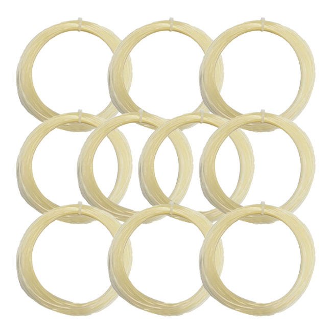 【10％OFFマジッククーポン対象】 「10張りSet」「お試し12Mカット品」ゴーセン(Gosen) ウミシマ レイテックスタッチ 1.31mm ノンパッケージ 無印字 海島型モノフィラメントガット 硬式テニスガット (22y8m)