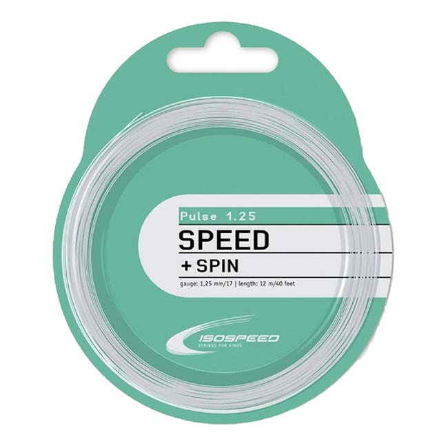【単張パッケージ品】イソスピード(Isospeed) PULSE パルス 1.25mm／1.30mm 硬式テニス ポリエステルガット(25y12m)