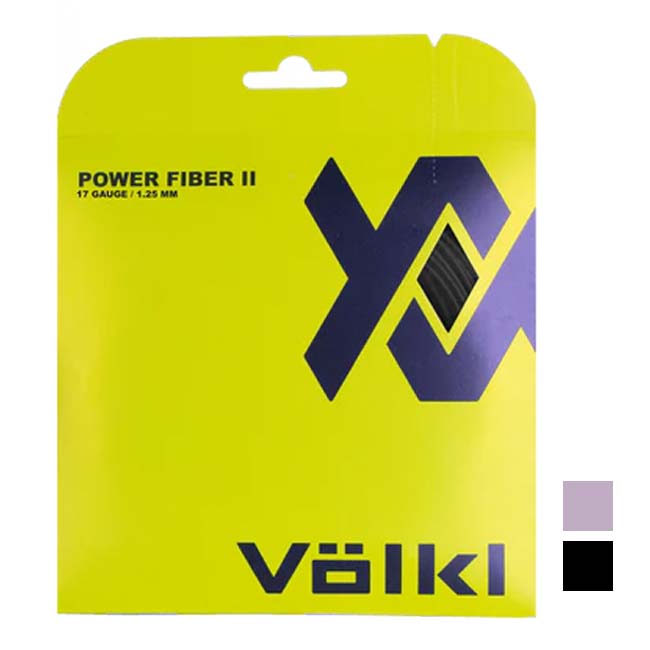 【単張パッケージ品】フォルクル(Volkl) Power Fiber II パワーファイバー2 (1.18mm／1.25mm／1.32mm) 硬式テニス マルチフィラメントガット(25y3m)