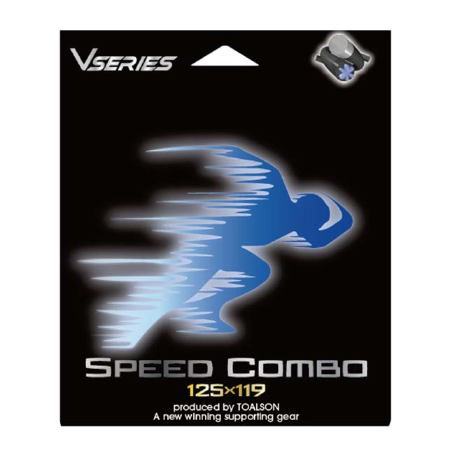 「単張パッケージ品」トアルソン(TOALSON) コンボ・シリーズ スピード コンボ 硬式テニス ポリエステルガット 国内正規品 75103001-Bシルバー×ブラック(23y5m)