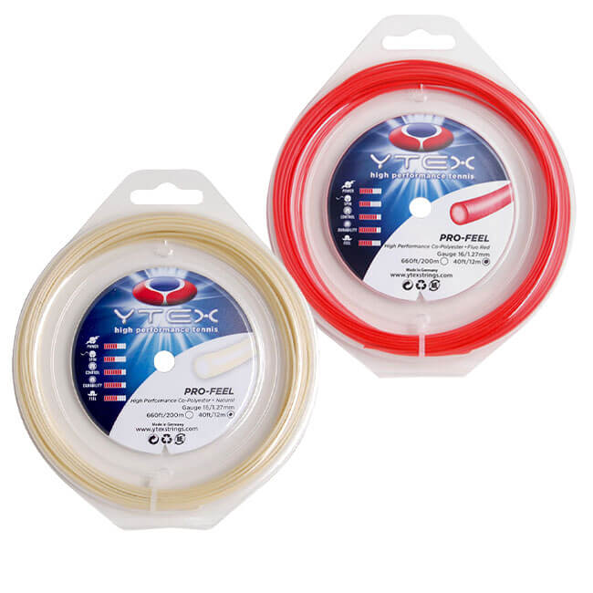 [単張パッケージ品]YTEX(ワイテックス) プロフィール 1.27mm 12M 硬式テニス ポリエステルガット (19y6m)