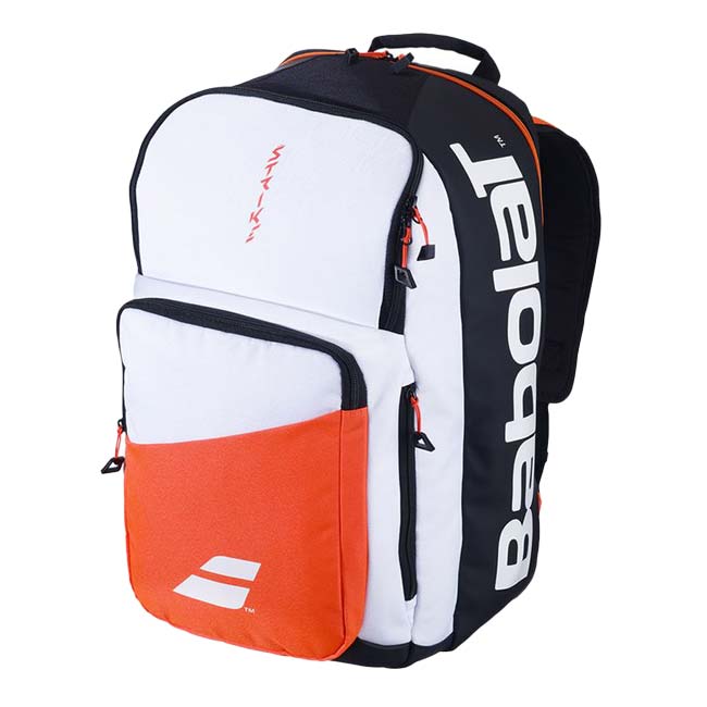 「ラケット収納可」バボラ(Babolat) 2024 PURE STRIKE ピュア ストライク バックパック リュックサック 753104-374 ホワイト×BK×レッド(24y4m)