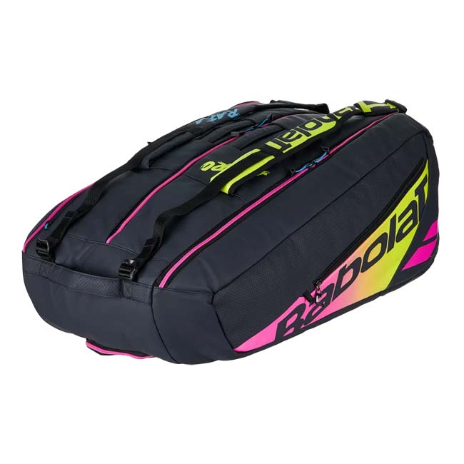 【9,000円以上で8％OFFクーポン】「１２本収納」バボラ(Babolat) 2023 ピュアアエロ ラファ RH12 ラケットバッグ テニスバッグ 751219-373 ブルー×イエロー×PK(23y6m)