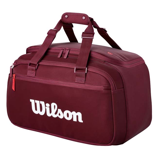 【ラケット収納可】ウィルソン(Wilson) 2026 DEFYER ディファイア V1 スモールテニスダッフル テニスバッグ WR8058201001 バーガンディ(26y7m)
