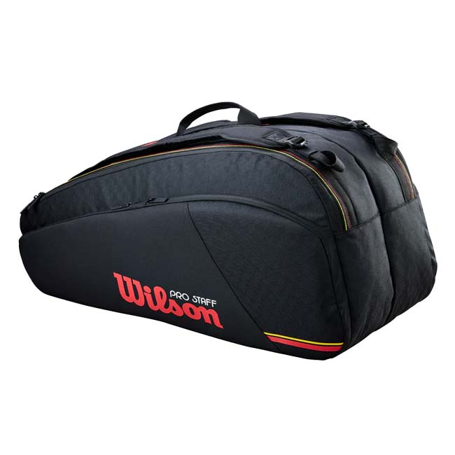 【１２本収納】ウィルソン(Wilson) 2026 PRO STAFF CLASSIC 12PK プロスタッフ クラシック 12PK ラケットバッグ テニスバッグ WR8051701001 ブラック(26y1m)