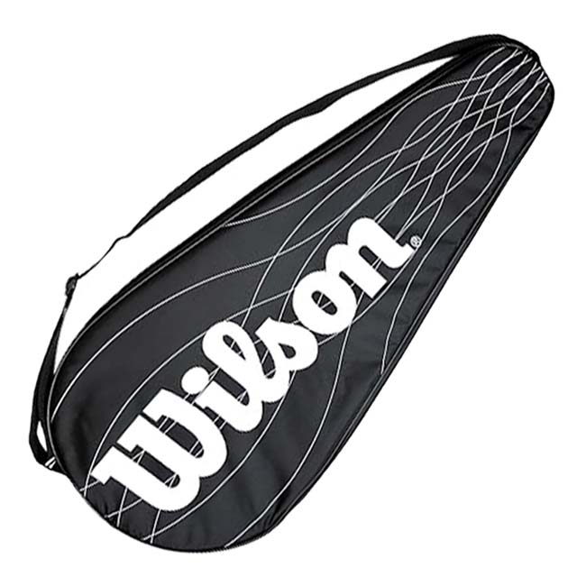 【ラケット収納可】ウィルソン(Wilson) フルレングス パフォーマンス テニスラケットカバー ワンショルダー 1本収納 WRC701300 ブラック×ホワイト(25y12m)