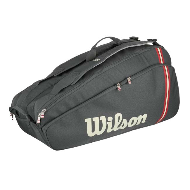 国内未発売モデル】【６本収納】ウィルソン(Wilson) 2025 TOUR ツアー 6PK ラケットバッグ テニスバッグ WR8037501001 ブラック(25y5m)