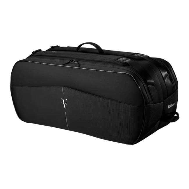 「９本収納」「ロジャー・フェデラー」ウィルソン(Wilson) 2024 RF トーナメント ラケットバッグ 9PK テニスバッグ WR8043301001ブラック(24y8m)