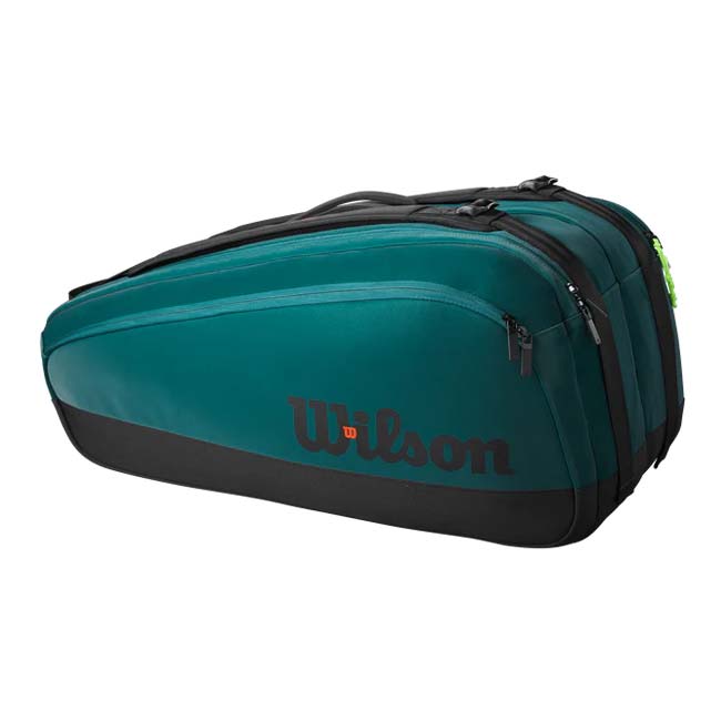 「９本収納」ウィルソン(Wilson) BLADE SUPER TOUR ブレード スーパー ツアー 9PK V9 ラケットバッグ テニスバッグ WR8031901001-グリーン(24y3m)
