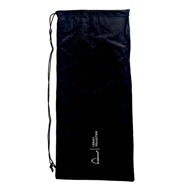 「ラケット収納可」ヘッド(HEAD) 刺繍ロゴ入り LEGACY COLLECTION ソフトケース ブラック 巾着タイプ(24y11m)
