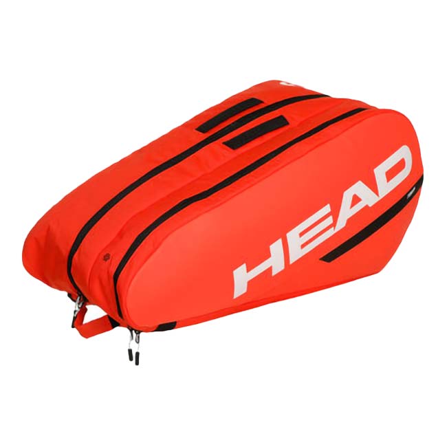 「９本収納」ヘッド(HEAD) TOUR RACQUET BAG L ツアーラケットバッグ エル テニスバッグ 260824-FO フルオオレンジ(24y4m)