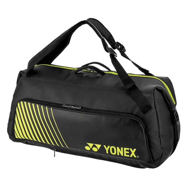 【ラケット収納可】ヨネックス(YONEX) アクティブ ダッフルバッグ EXCLUSIVE EDITION テニスバッグ BA82436EX-723 ブラック×ライムグリーン(26y3m)