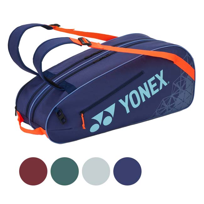 【６本収納】ヨネックス(YONEX) 2026 TEAM SERIES ラケットバッグ6 カラビナ付き テニスバッグ BAG2532R(26y2m)