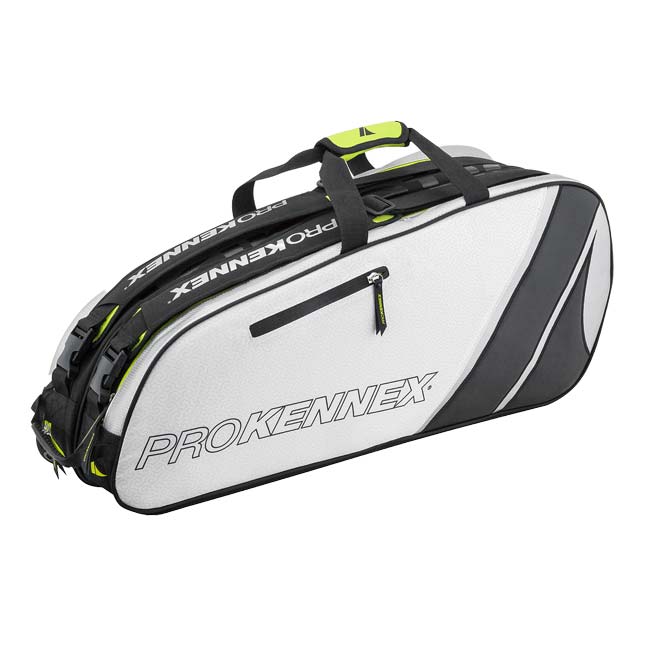 【６本収納】プロケネックス(ProKennex) TOUR Double Thermal ツアーダブル サーマルラケットバッグ テニスバッグ AYBG2302クールグレー×ブラック(24y8m)