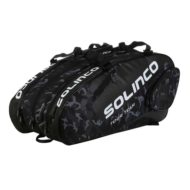 「１５本収納」ソリンコ(SOLINCO) TOUR TEAM CAMO 6R ツアーチーム カモ 15R ラケットバッグ テニスバッグ 1920566-ブラックカモ(24y6m)