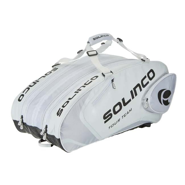 「１５本収納」ソリンコ(SOLINCO) WHITEOUT ホワイトアウト TOUR TEAM 15R ラケットバッグ テニスバッグ 1920381 KSB353 -ホワイト(24y3m)