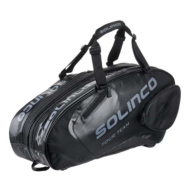 「６本収納」ソリンコ(SOLINCO) TOUR TEAM ツアーチーム 6R ラケットバッグ テニスバッグ 1920379-ブラックアウト(23y6m)