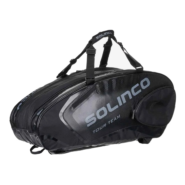 「１５本収納」ソリンコ(SOLINCO)BLACKOUT 15PK TOUR TEAM ラケットバッグ テニスバッグ 1920378 KSB353 -ブラック(22y11m)