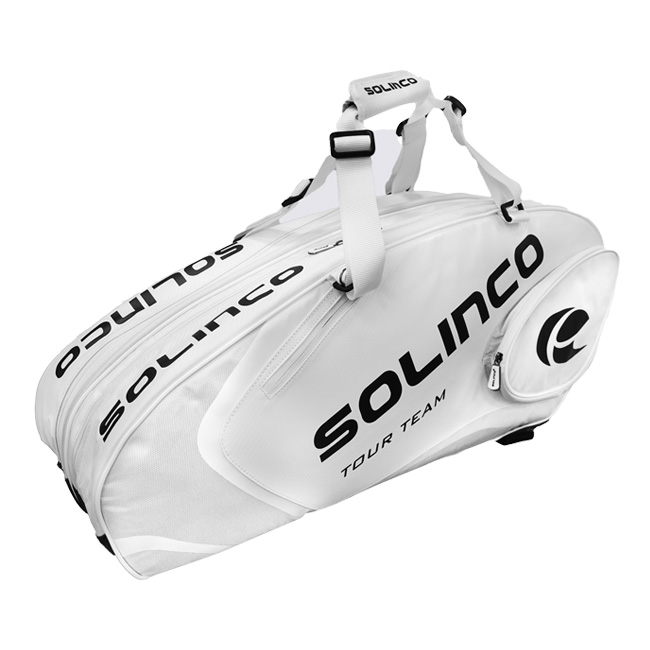 「６本収納」ソリンコ(SOLINCO)  WHITEOUT 6PK TOUR TEAM ラケットバッグ テニスバッグ 1920382-ホワイト(22y11m)