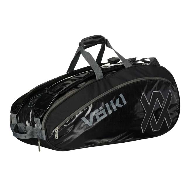 「６本収納」フォルクル(Volkl) PRIMO COMBI プリモ コンビ ラケットバッグ テニスバッグ V72002-ブラック×チャコール(24y2m)
