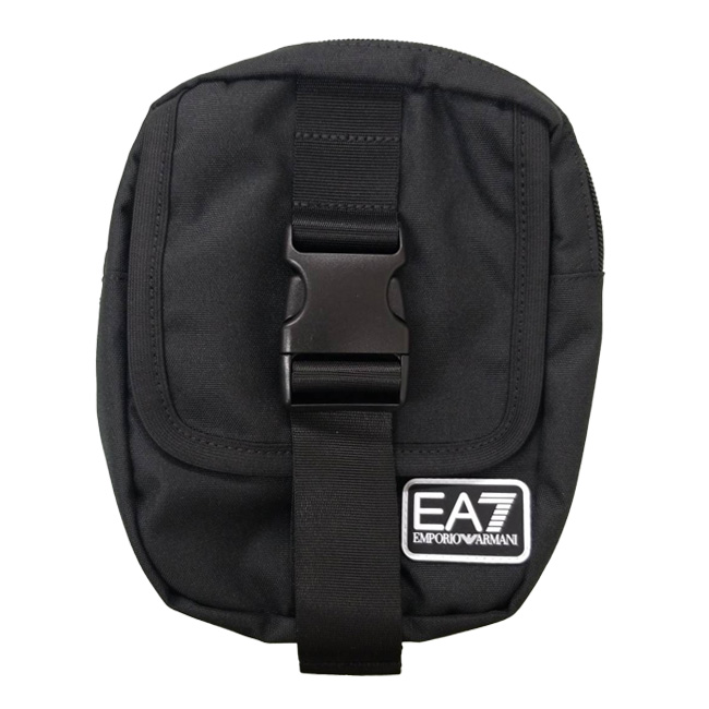 売切り終了！大特価！ARMANI(アルマーニ) ユニセックス EA7 ロゴシリーズ M ポーチバッグ スリングバッグ 277053-2F901-00020 ブラック(22y10m)