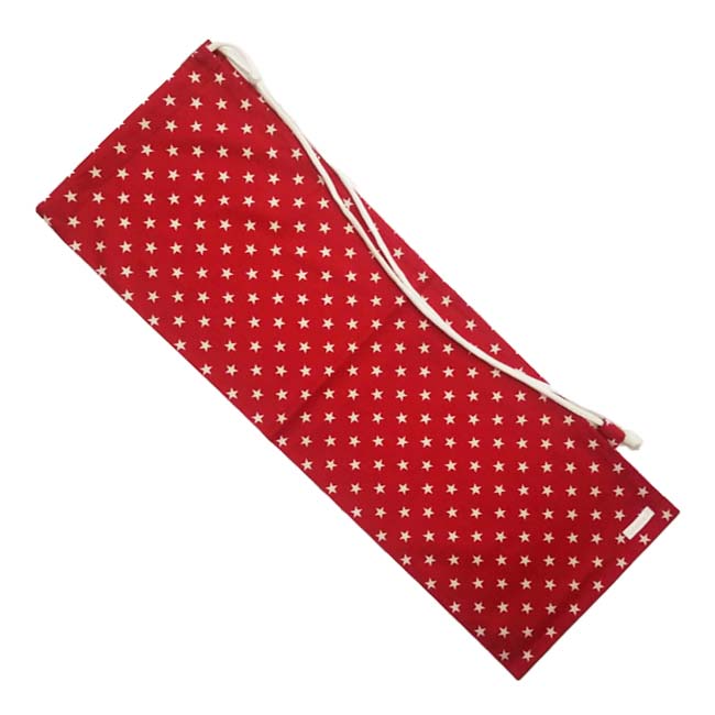 売切り終了！在庫処分特価】「ラケットケース 便利なソフトタイプ」フェリーチェ(felice) バドミントンラケット用 ソフトケース(1本用) 星柄(スター柄) レッド×ホワイト (23y4m)