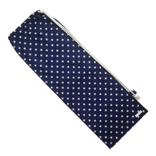 売切り終了！在庫処分特価】「ラケットケース 便利なソフトタイプ」フェリーチェ(felice) バドミントンラケット用 ソフトケース(1本用) 星柄(スター柄) ネイビー×ホワイト (23y4m)