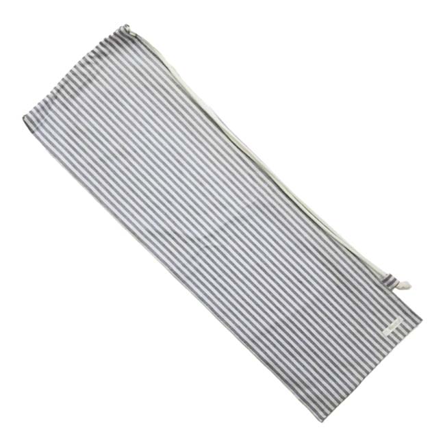 売切り終了！在庫処分特価】「ラケットケース 便利なソフトタイプ」フェリーチェ(felice) バドミントンラケット用 ソフトケース(1本用) ストライプ柄 ネイビードット×ホワイト (23y4m)