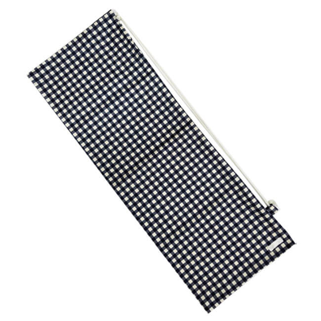 売切り終了！在庫処分特価】[ラケットケース 便利なソフトタイプ]フェリーチェ(felice) バドミントンラケット用ソフトケース(1本用) ギンガムチェック(ネイビーxオフホワイト) (19y9m)