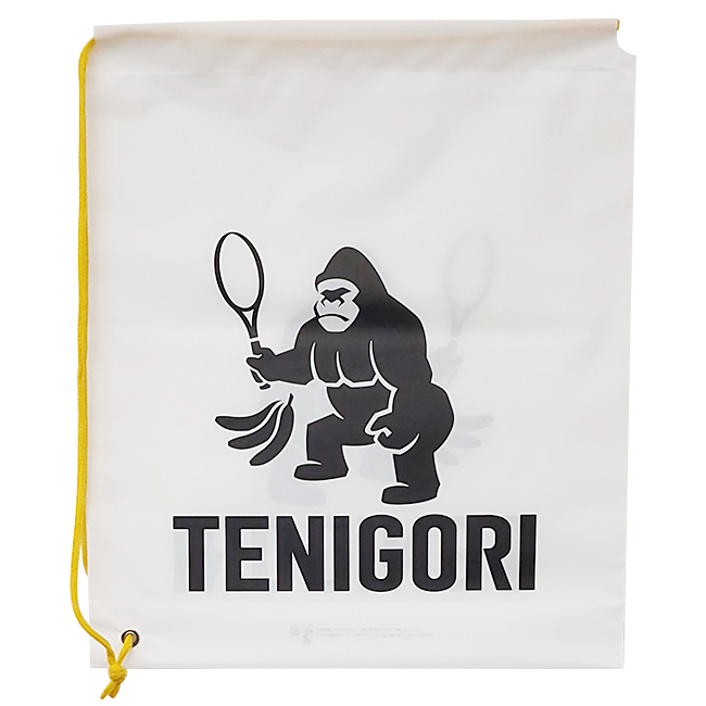 プレゼント包装などにも最適！TENIGORI(テニゴリ) 片ひも ランドリーバッグ マルチバッグ ナップサック 上質ポリエチレン製 両面ロゴ TGBG006(21y9m)