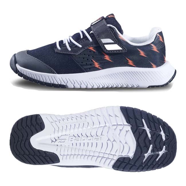 バボラ(Babolat) ジュニア PULSION パルション オールコート用 キッズ ジュニアテニスシューズ 32S23886-2001 ブラック×ホワイト(23y8m)