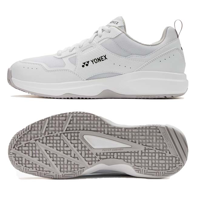 ヨネックス(YONEX) 2026 ユニセックス パワークッションプロムーブクラシック GC オムニクレーコート用テニスシューズ SHTPGY-011 ホワイト(26y2m)