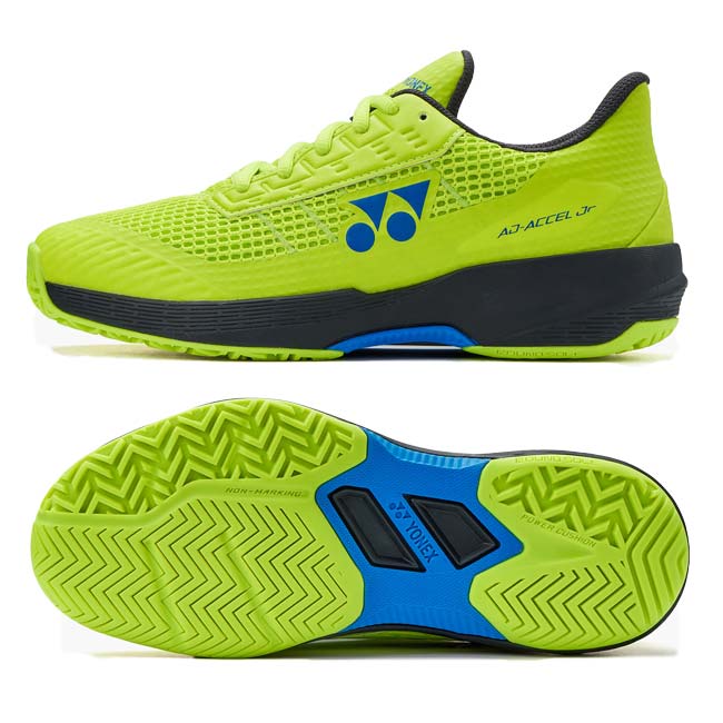 ヨネックス(YONEX) 2026 ジュニア パワークッションアドアクセルジュニア AC オールコート用テニスシューズ SHTAAJA-680 フレッシュライム(26y2m)