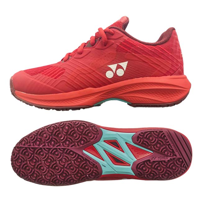 【8日から72時間 8%OFFクーポン】ヨネックス(YONEX) 2025 メンズ パワークッション ソニケージ GC オムニクレーコート用テニスシューズ SHTSCMG-001レッド(25y2m)