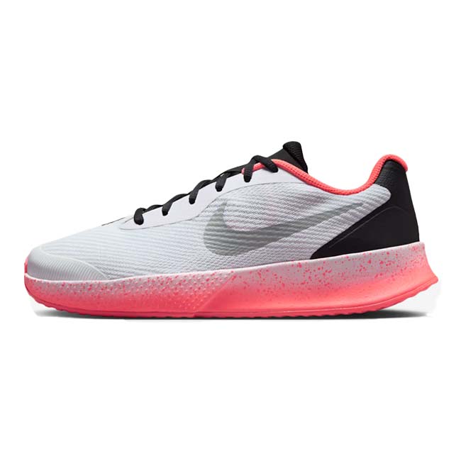 売切り終了！在庫処分特価ナイキ(NIKE) 2025 HO レディース Vapor Lite 3 ヴェイパーライト3 PRM HC ハードコート用テニスシューズ HV1384-100 ホワイト×Hラヴァ×Wグレー(25y11m)