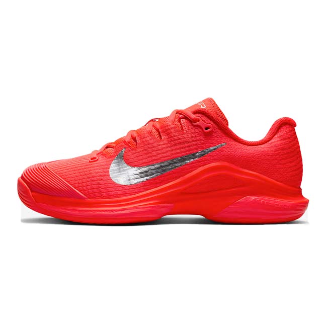 ナイキ(NIKE) 2025 FA レディース ズーム ヴェイパー12 プレミアム HC ハードコート用テニスシューズ HQ2595-600 Bクリムゾン×Mシルバー(25y8m)