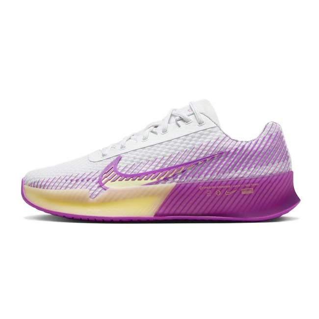 ラスト1足23.0cm大特価】ナイキ(NIKE) レディース ズーム ヴェイパー 11 HC ハードコート用テニスシューズ DR6965-101WH×シトロンティント(23y1m)