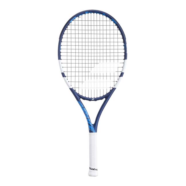 【グラファイトコンポジット】バボラ(Babolat) 2025 ドライブ ジュニア25 (230g) 海外正規品 硬式テニスジュニアラケット 140516-100ブルー×WH(25y1m)[NC]
