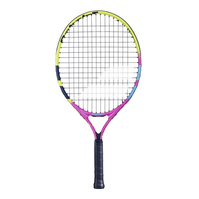 バボラ(Babolat) 2024 NADAL JR 21 ナダル ジュニア 21 (180g) 海外正規品 硬式ジュニアラケット 140497／140502-100 ピンク×イエロー(24y1m)[NC]