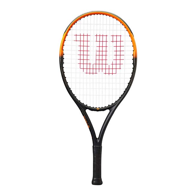 ウィルソン(Wilson) 2025 BURN SPIN JR 24 バーンスピン ジュニア24 (224g) 海外正規品 硬式テニスジュニアラケット WR187110U ブラック×オレンジ(25y7m)[NC]